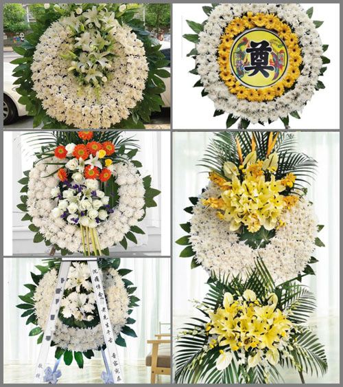 浙江省金华武义县大田乡上下仓村花圈速递